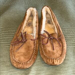 UGG Chestnut Suede Moccasin Loafers